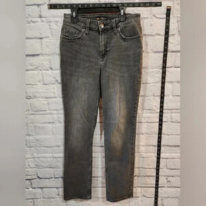 Lee Regular Fit Straight Leg Mid Rise Size 6 Medium - Black Wash Jeans